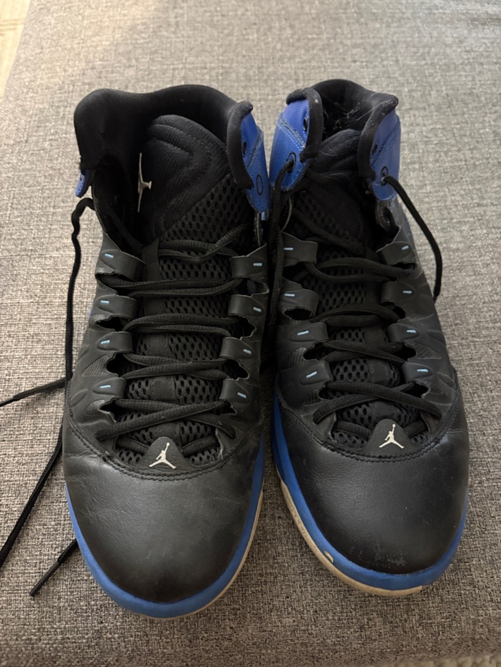 Jordan Men’s Black and Blue Basketball Sneakers